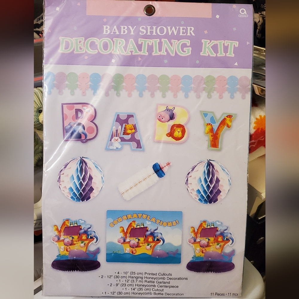 Baby shower decorating kit